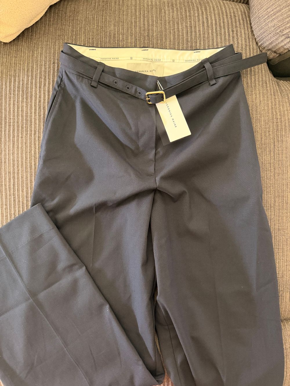 Veronika Maine Black Trousers With Belt