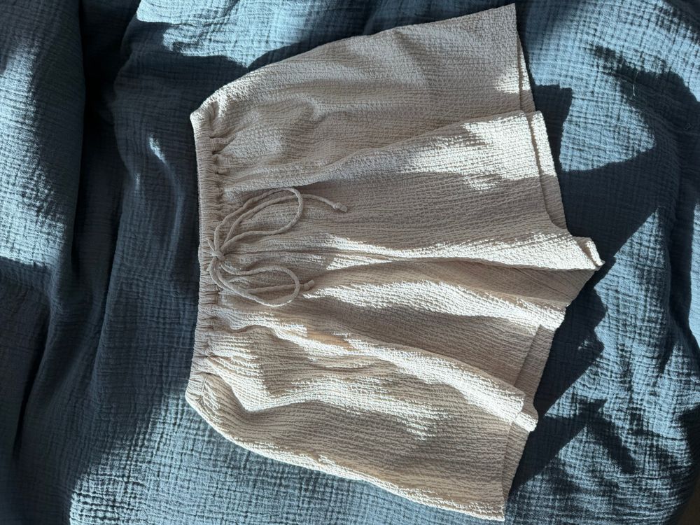 Nude Lucy Beige Textured Shorts