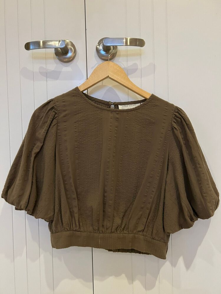 Karen Walker Olive Green Top