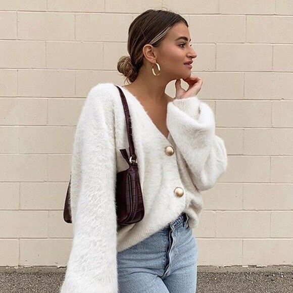 Princess Polly - Princess Polly Merlo Cardigan Cream on Designer Wardrobe