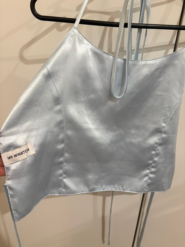MR Winston Satin Backless Top