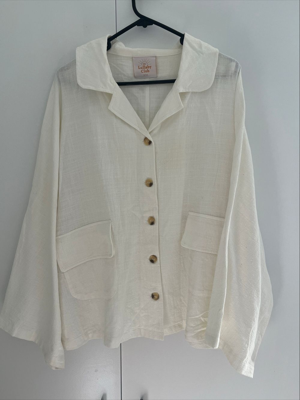 The Lullaby Club Cream Linen Shirt