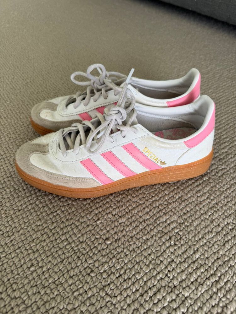 Adidas Pink & White Spezial Sneakers