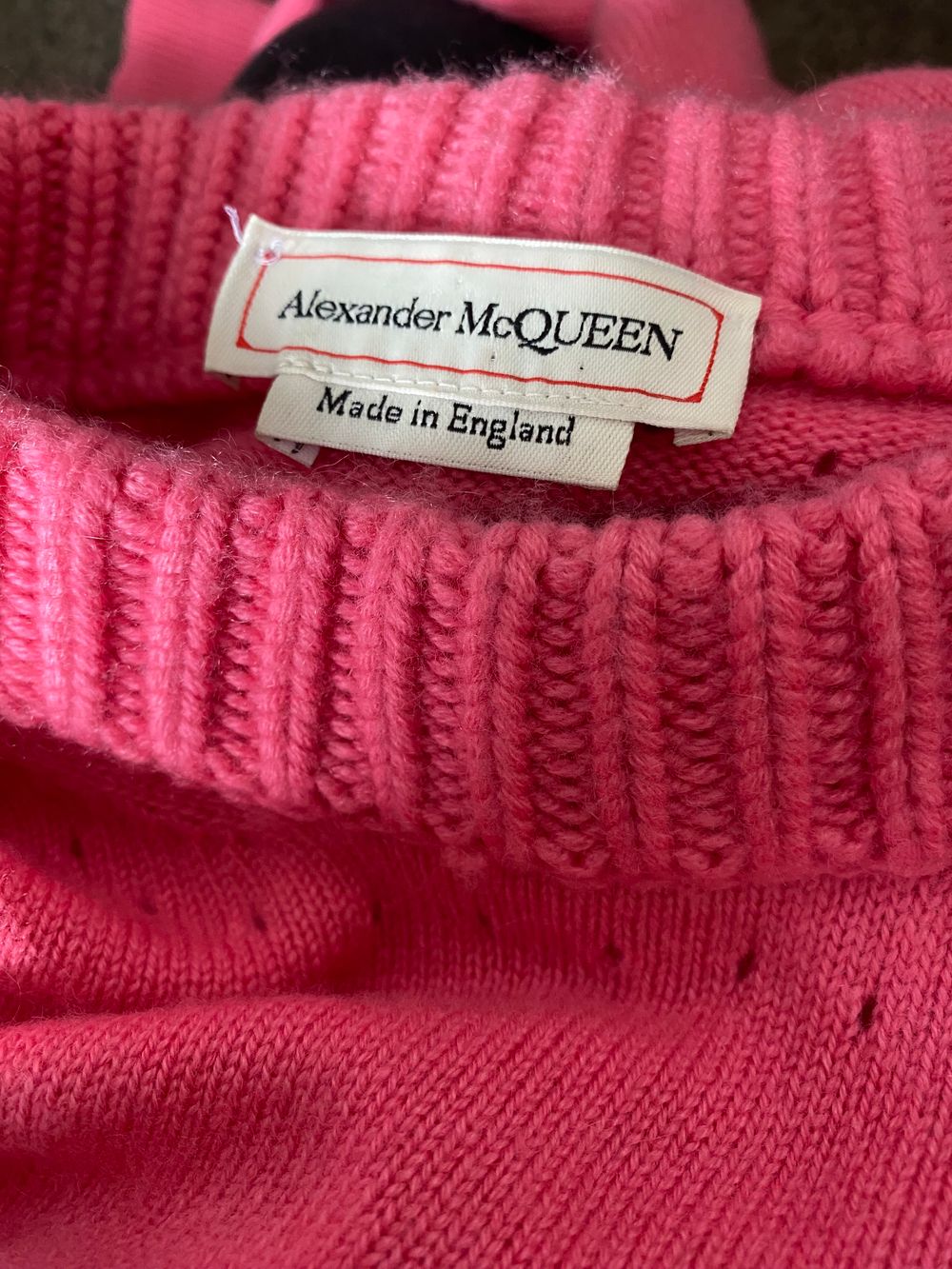 Alexander Mcqueen Pink Cashmere Jumper