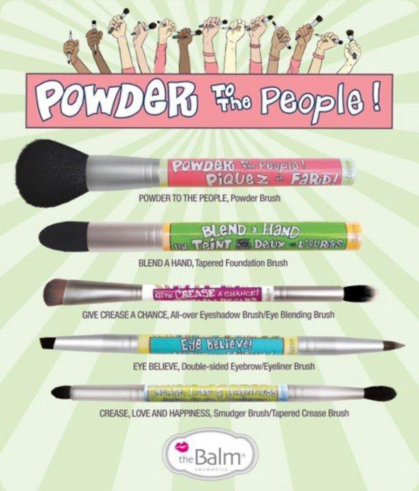 The Balm Makeup Brushes face + eye bulk