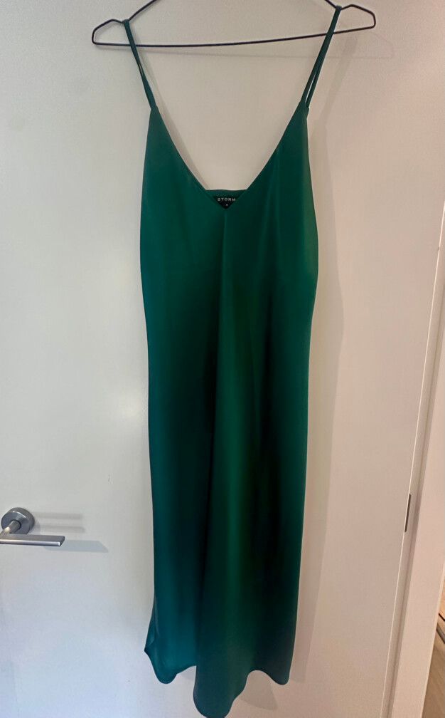 Storm - Storm Satin Slip Dress Size 8 on Designer Wardrobe
