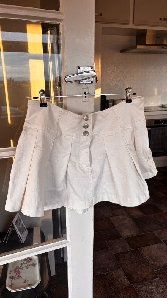 Glassons White Denim Skirt - Size 14