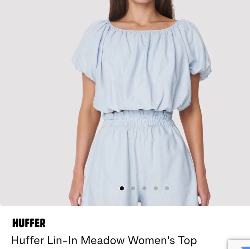 Huffer Lin-In Meadow Top - Size 12