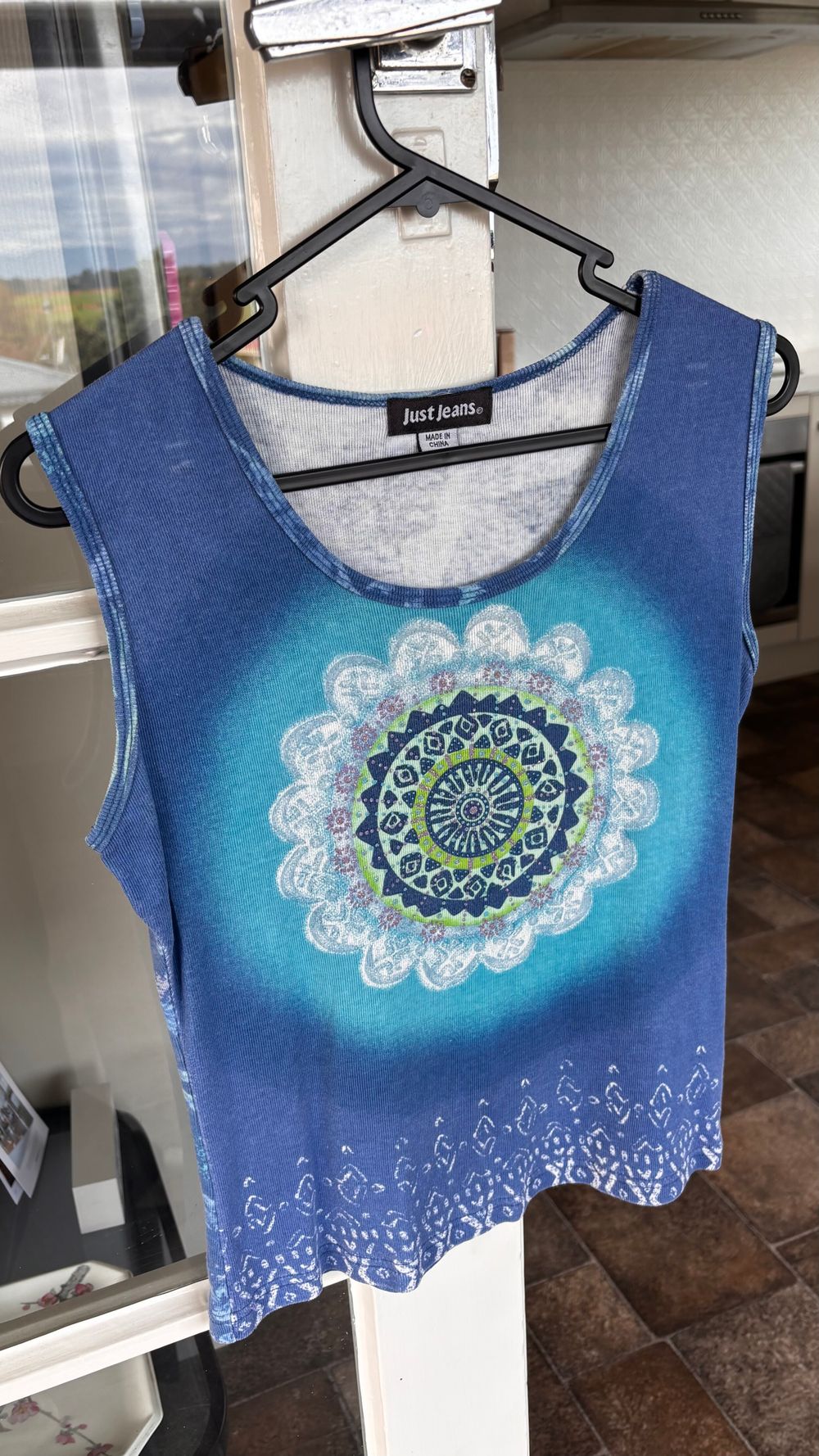 Just Jeans Blue Tank Top - Size S