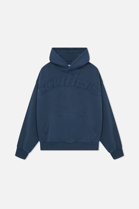Scuffers - Brand New Navy Raw Blue Scuffers Hoodie on Designer