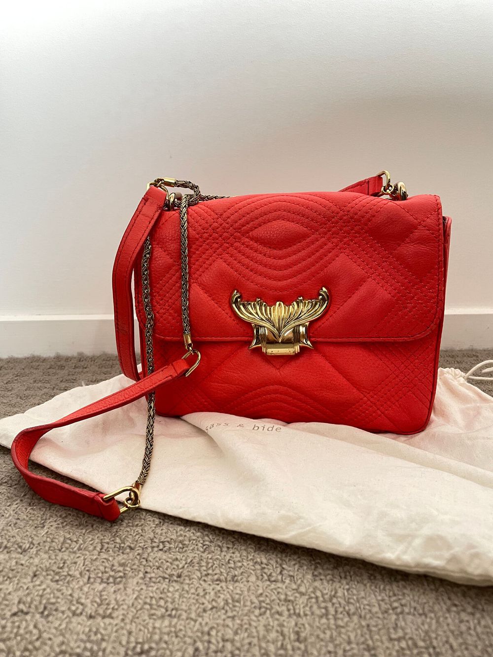 Sass&Bide Orange Clutch Bag