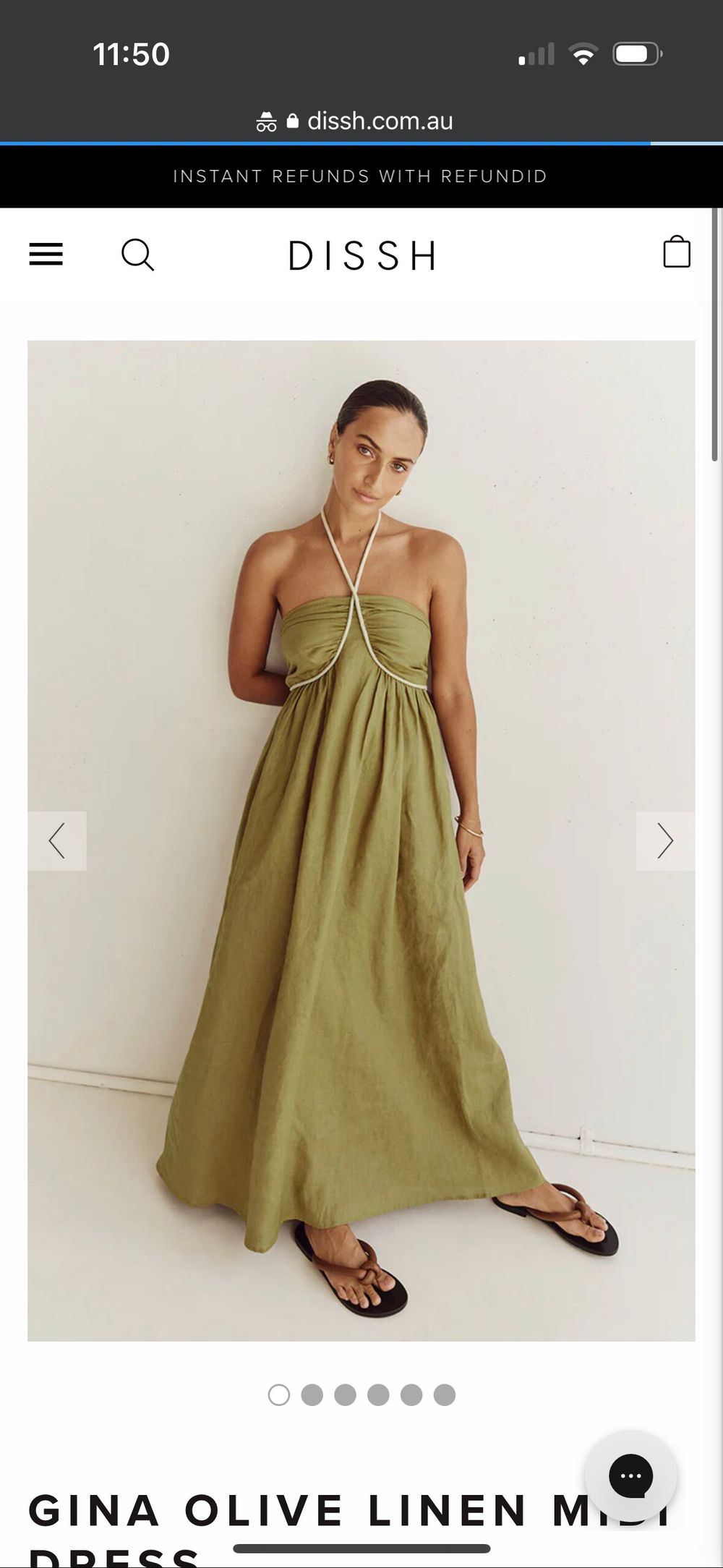 DISSH - Olive green dress Dissh on Designer Wardrobe