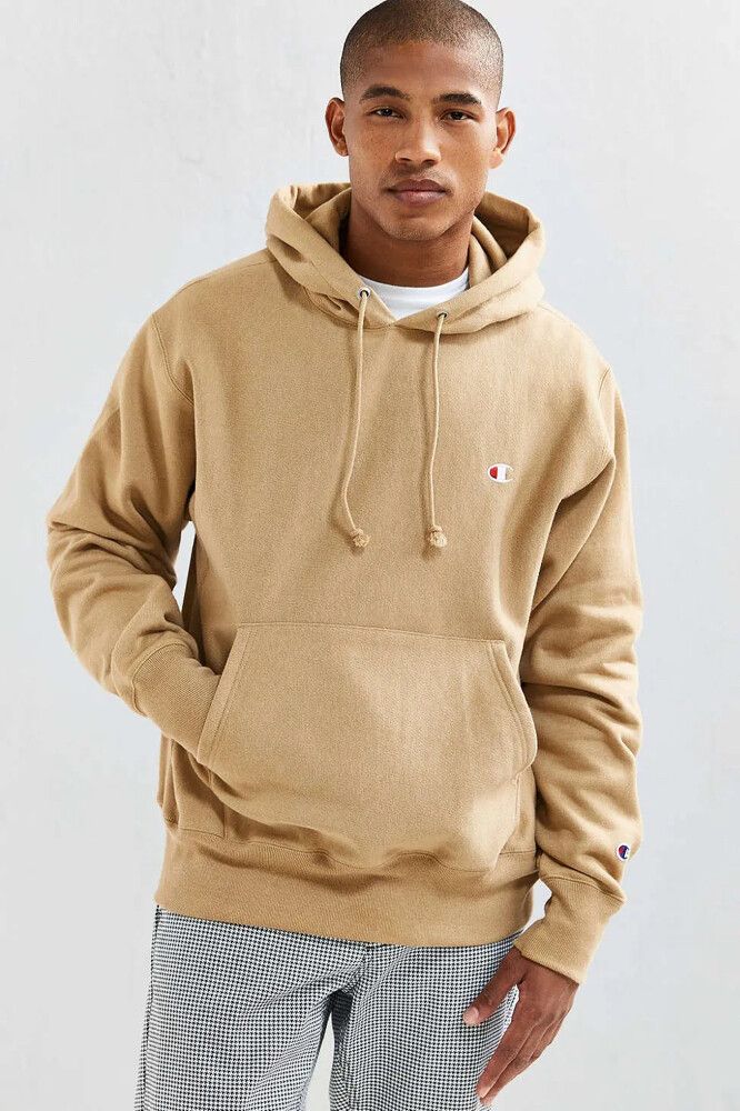 Reverse Weave Taupe Champion Hoodie