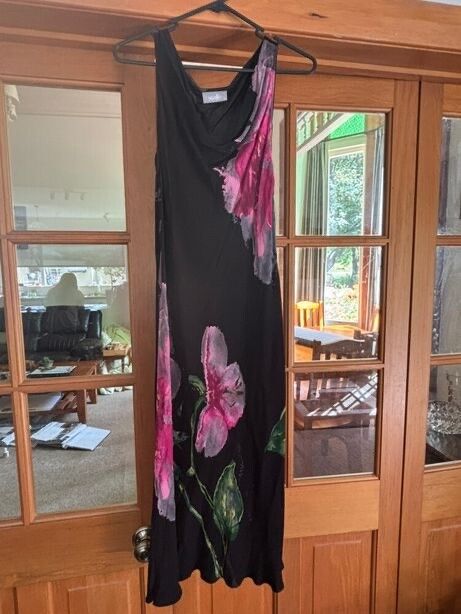 Wallis Black Floral Maxi Dress