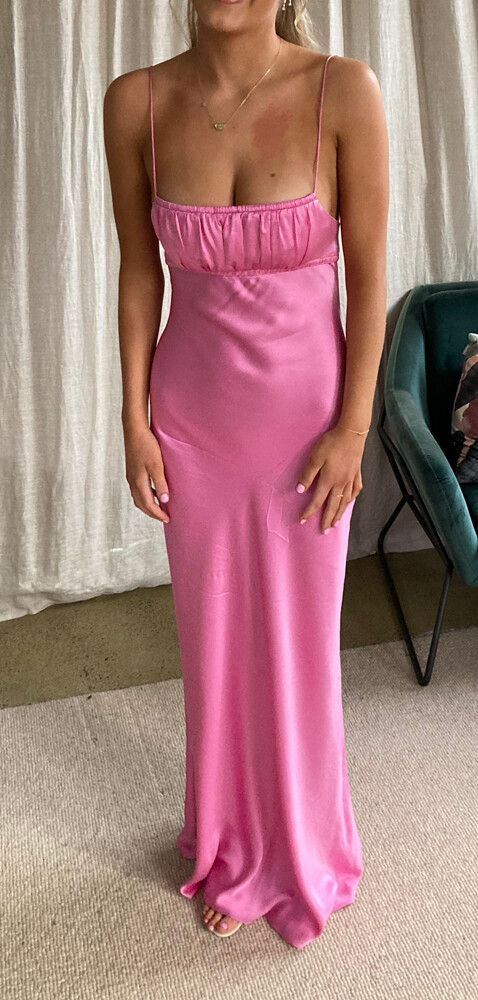 Bec & Bridge - Bec & Bridge Pale Pink Amber Silk Dress on Designer Wardrobe