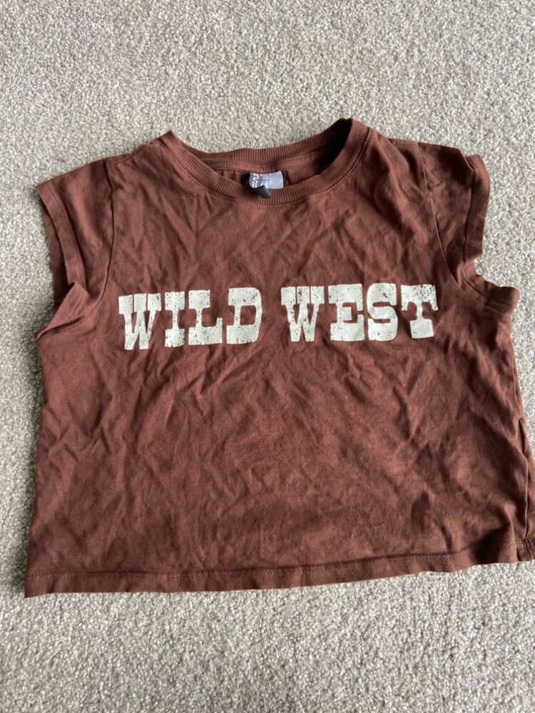 Brown Wild West Sleeveless Top