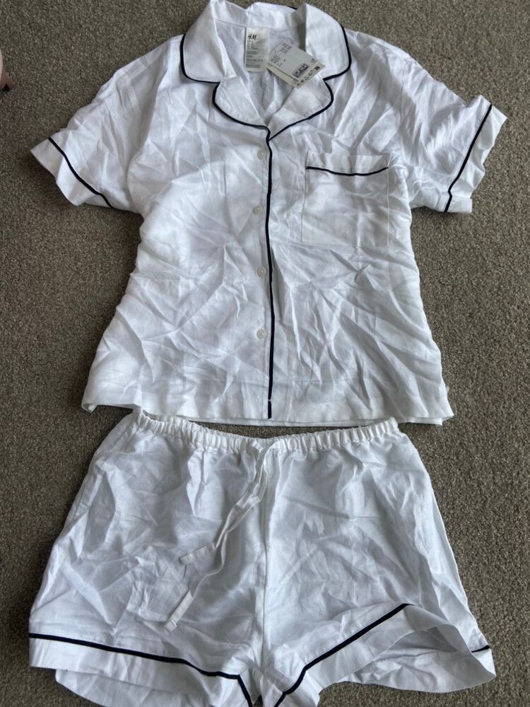 White Linen H&M Pajamas
