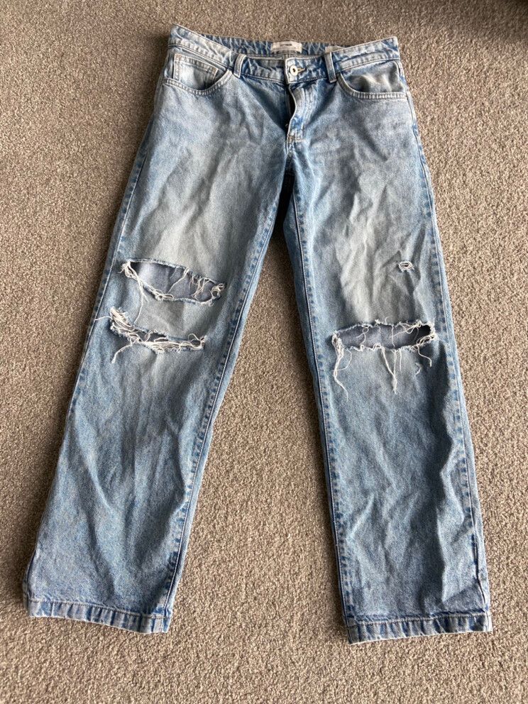 Low Rise Straight Jeans