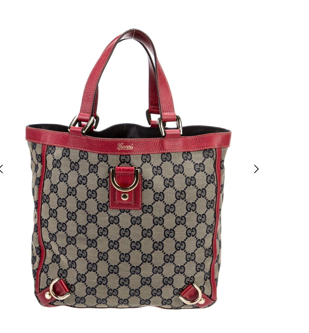 GUCCI - Abby D Ring Canvas Small Tote