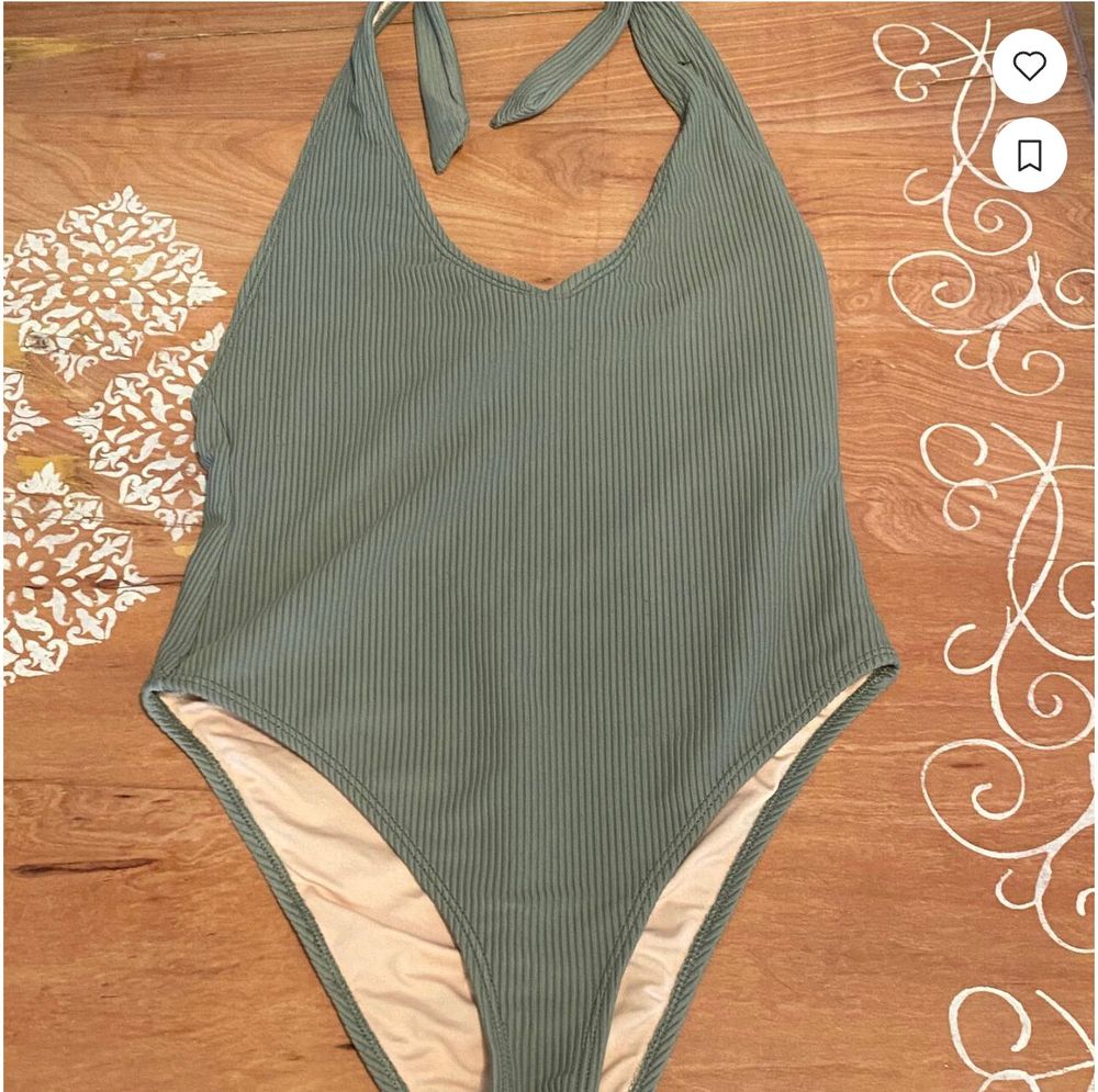 Swimsuit, color sage, size 10