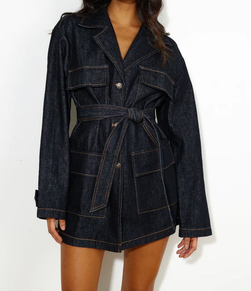 lioness giselle dress dark denim Giselle Mini Dress Dark Denim