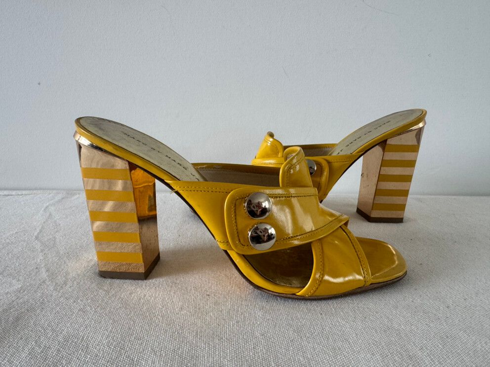 Marc By Marc Jacobs Yellow Heels Size 38.5
