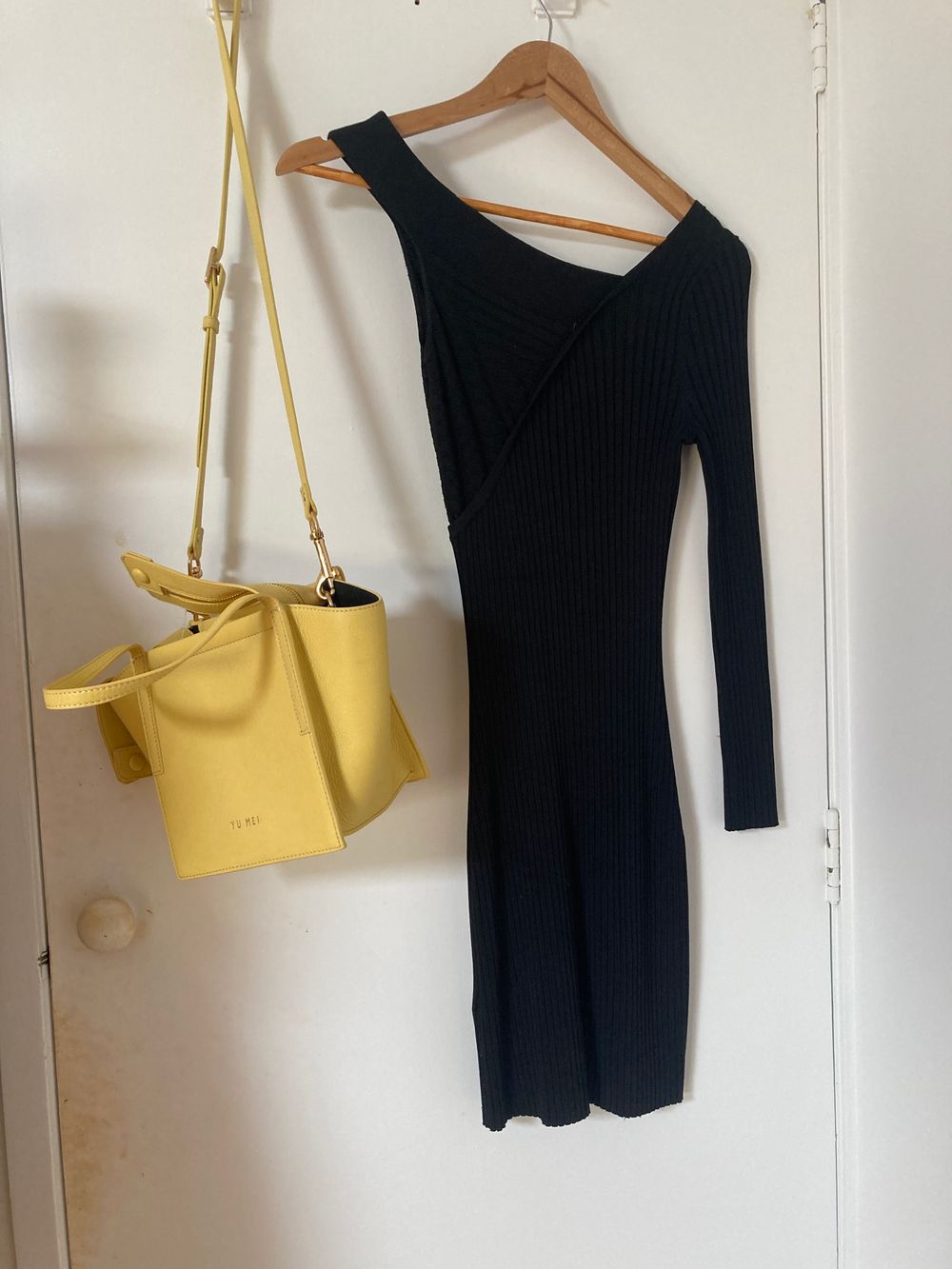 BCBGMaxazria - BCBG One shoulder Body Con Dress on Designer Wardrobe