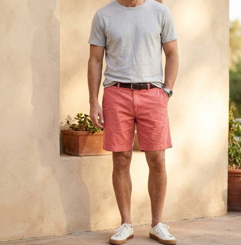 VINTAGE RALPH LAUREN CLASSIC FIT "PROSPECT" SHORTS MEN L W36 L9