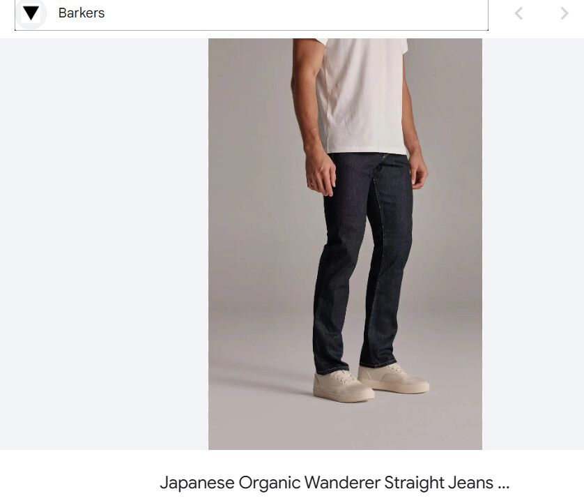 BARKERS KAIHARA JAPANESE STRAIGHT JEANS LEATHER TAB MEN M  W32 L32 VERY GOOD CONDITION