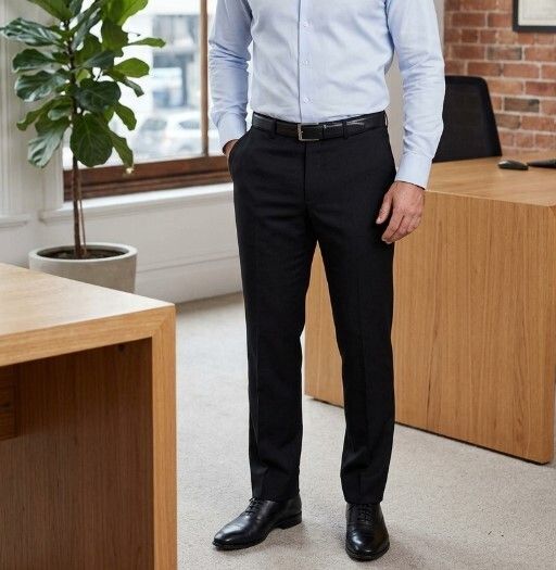 BARKERS PURE MERINO WOOL DRESS PANTS MEN L W36 L30 EXCELLENT CONDITION