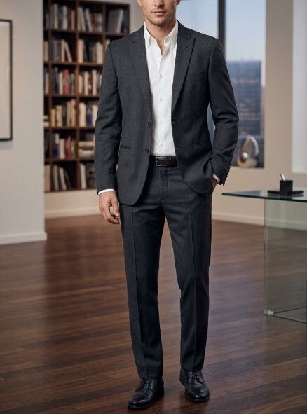 LAGERFELD Wool Pinstripe Blazer S - Excellent - RRP $800