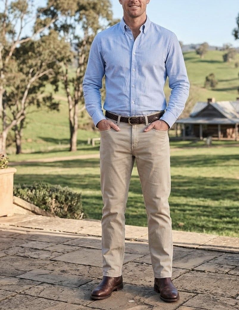 RM WILLIAMS "Ramco" Relaxed Fit Jeans L W38 L29 - Excellent - RRP $230