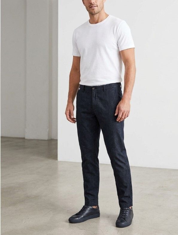 BARKERS Newman Linen Chino Pants L W36 L28 - Excellent – RRP $140