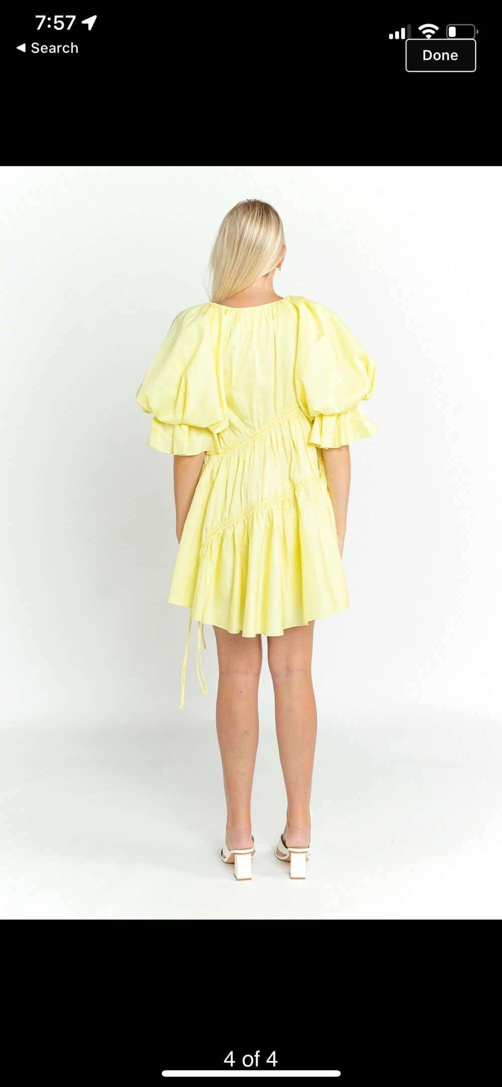 aje hushed asymmetric dress Mini dress