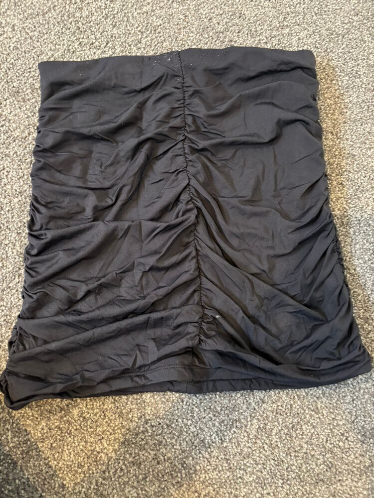 Glassons Black Ruched Skirt