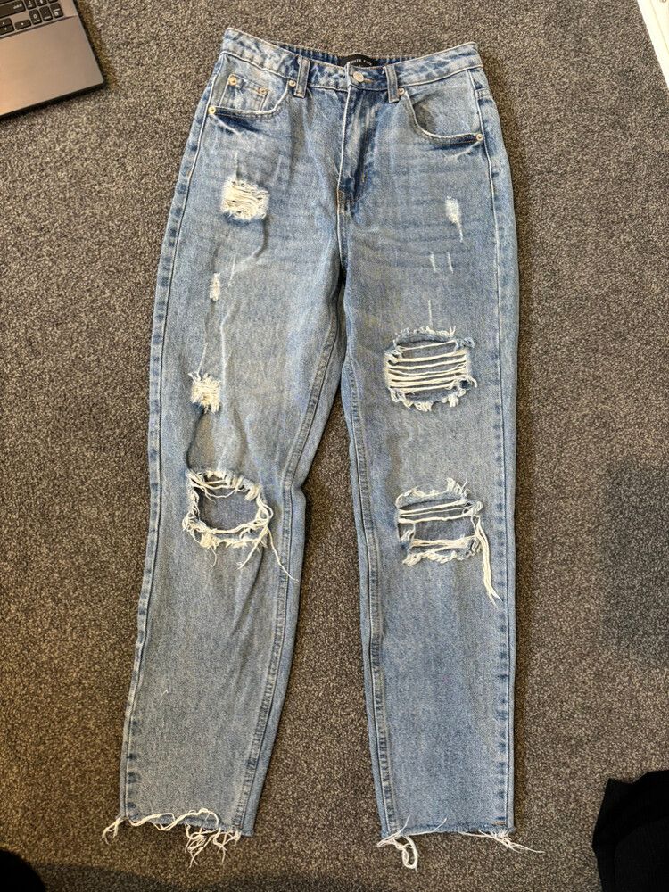 White Fox Blue Distressed Jeans