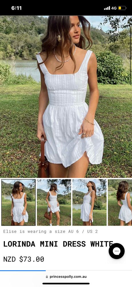 open lace back dress Lorinda Mini Dress Curve | White | Womens