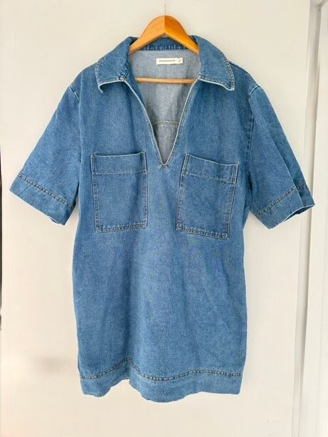 Bronzesnake Denim Mini Dress