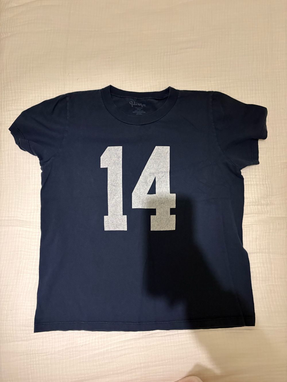 Brandy Melville Navy Number 14 Graphic Tee