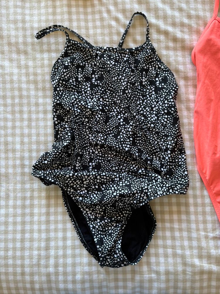 Jolyn Black and White Polka Dot one piece