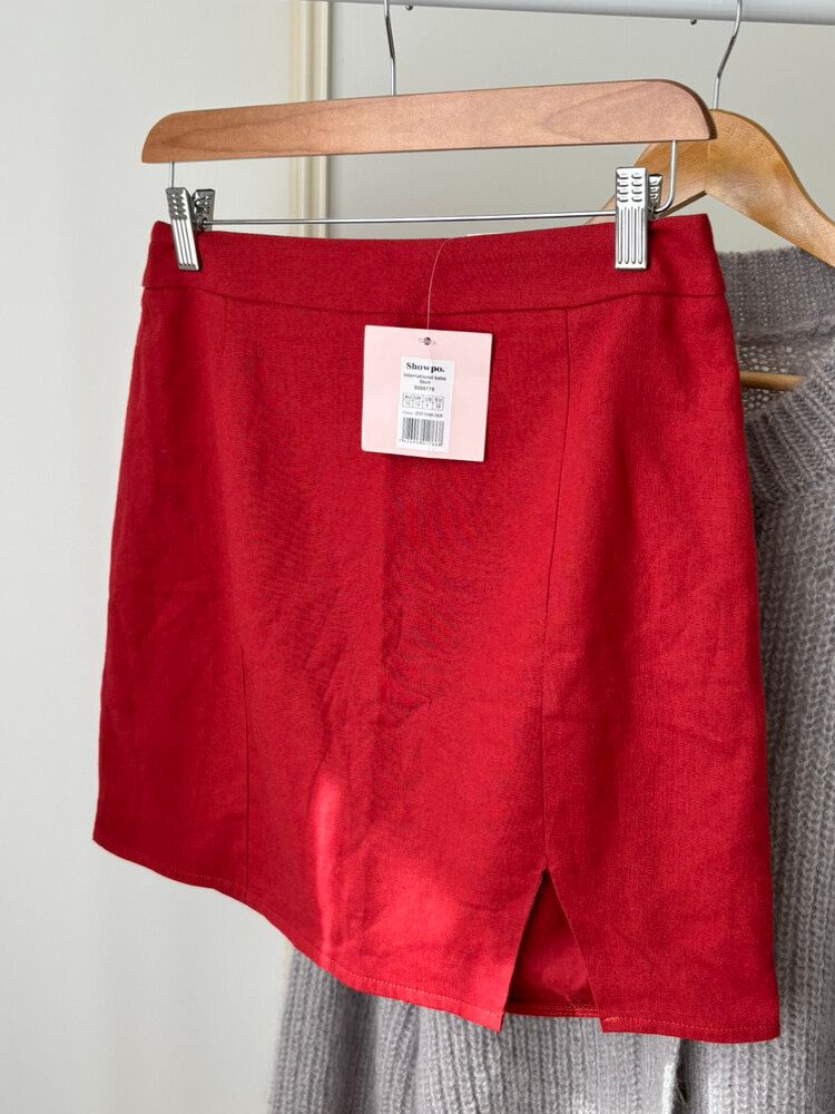 Showpo Red Skirt