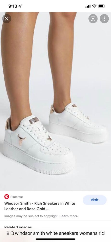 rose gold designer sneakers