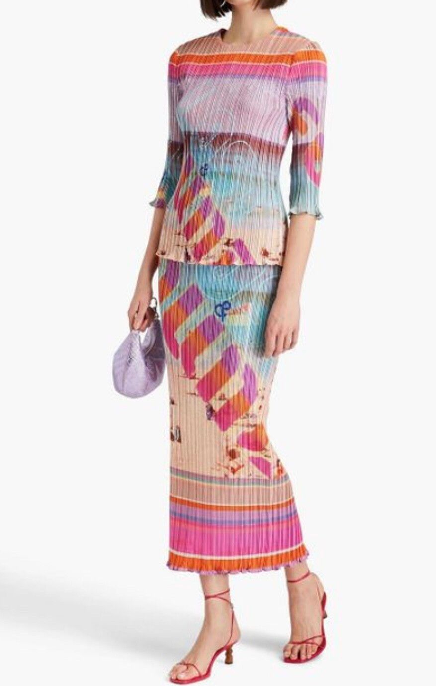 Zimmermann Wonderland Pleated Top & Skirt Set Size 1