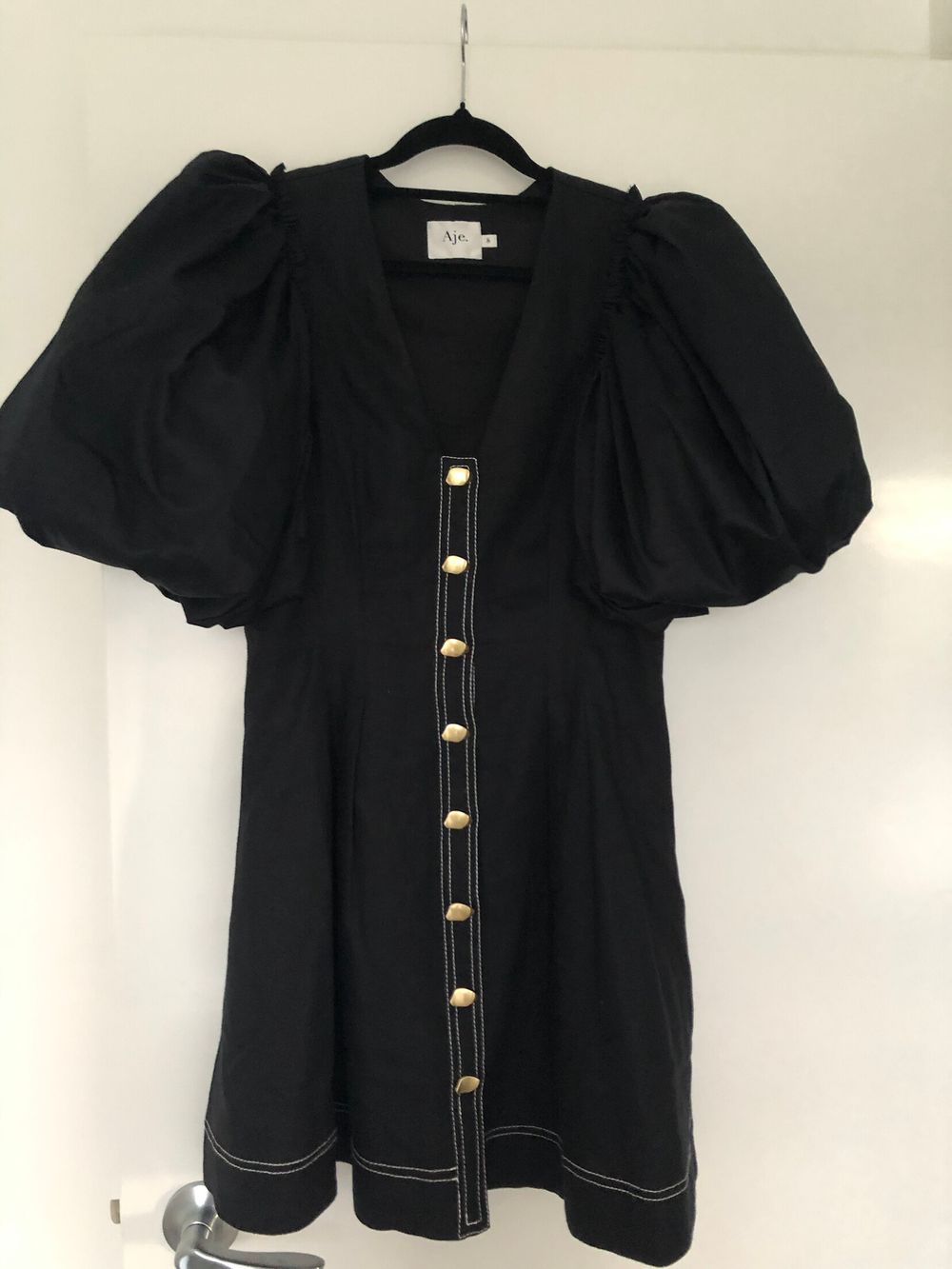 aje quietude long sleeve dress AJE Quietude long sleeve mini dress, Material: Main
