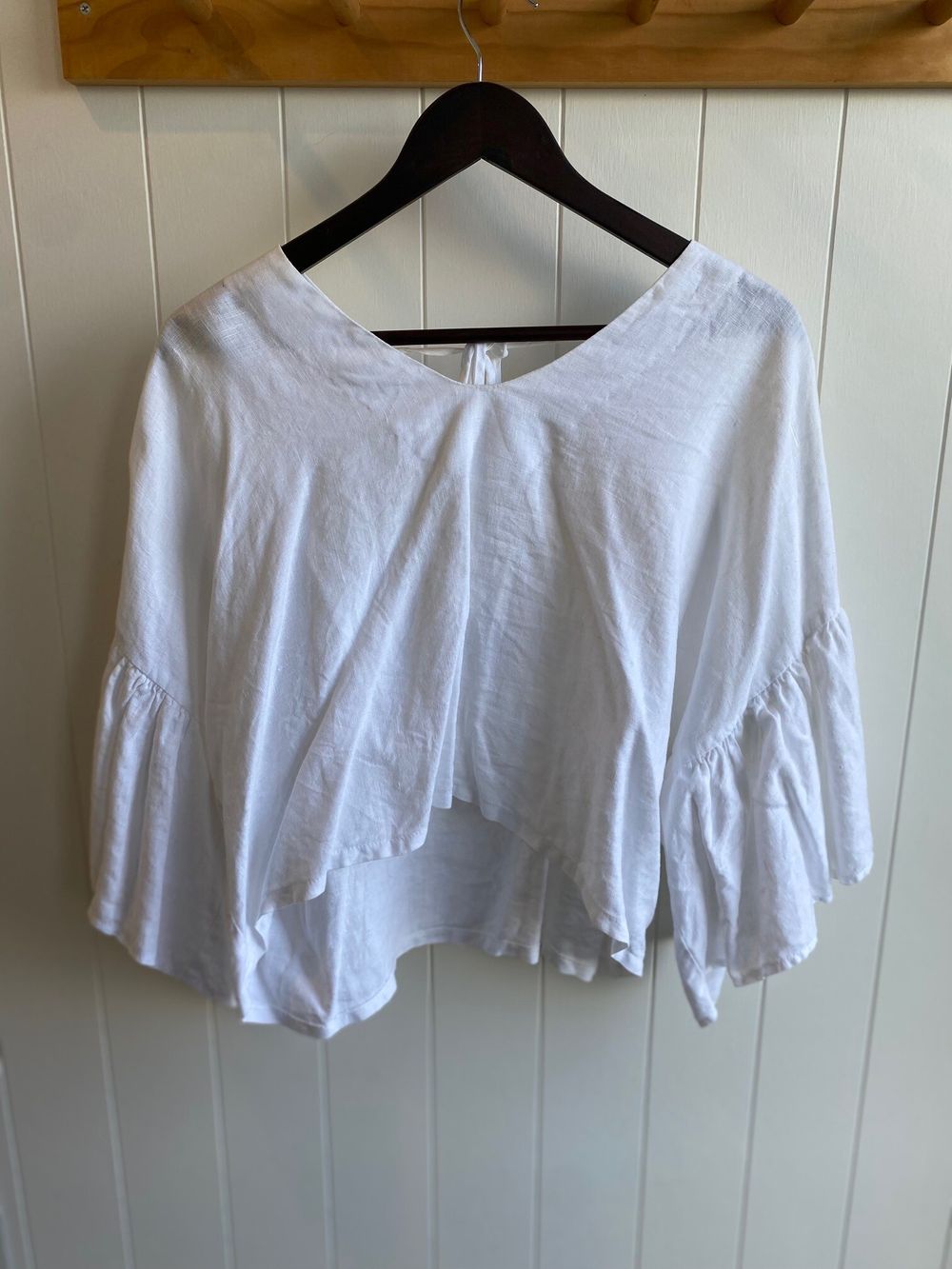 Hunter Cropped Linen Top