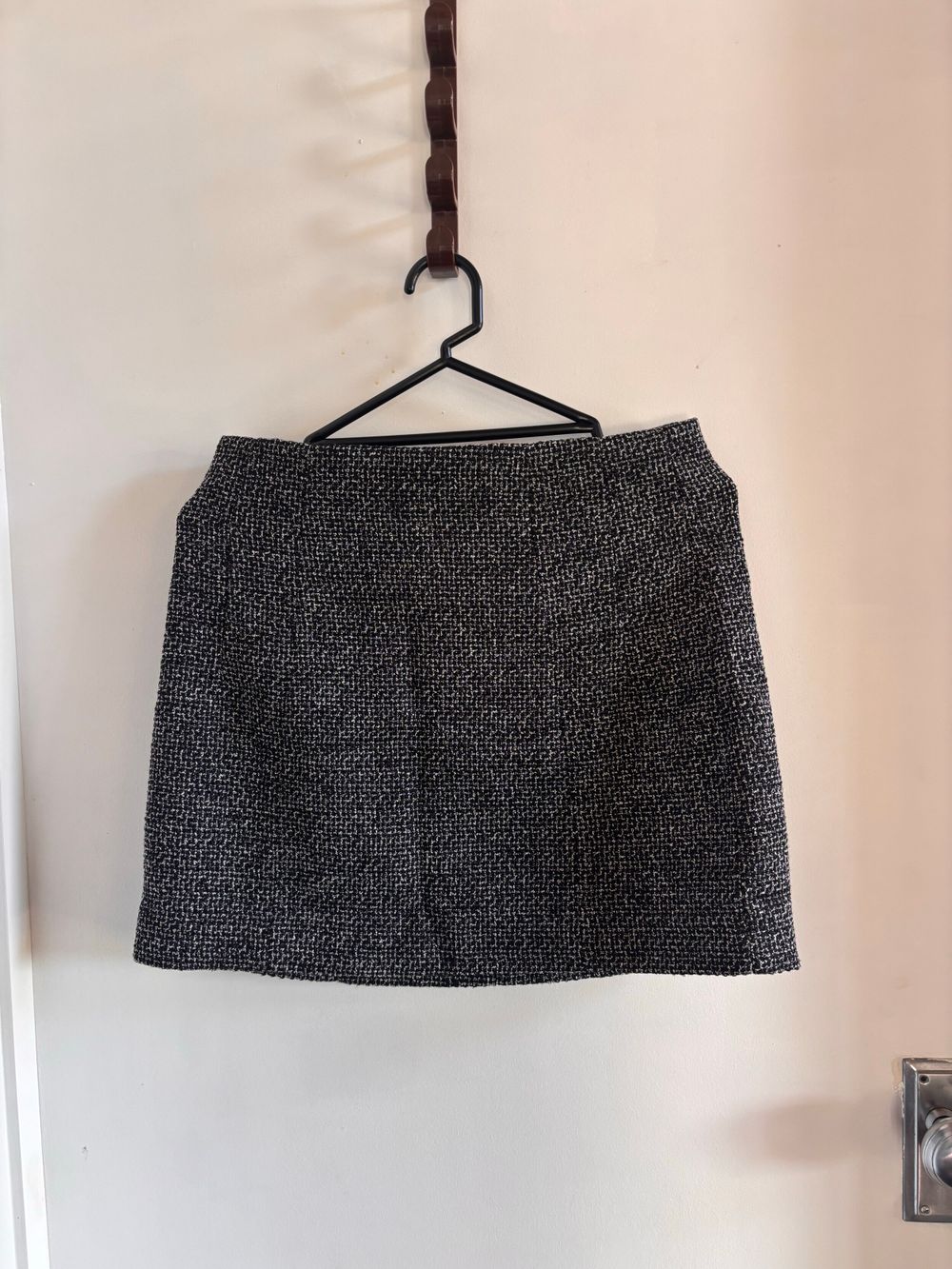 Zara Black Tweed Skirt