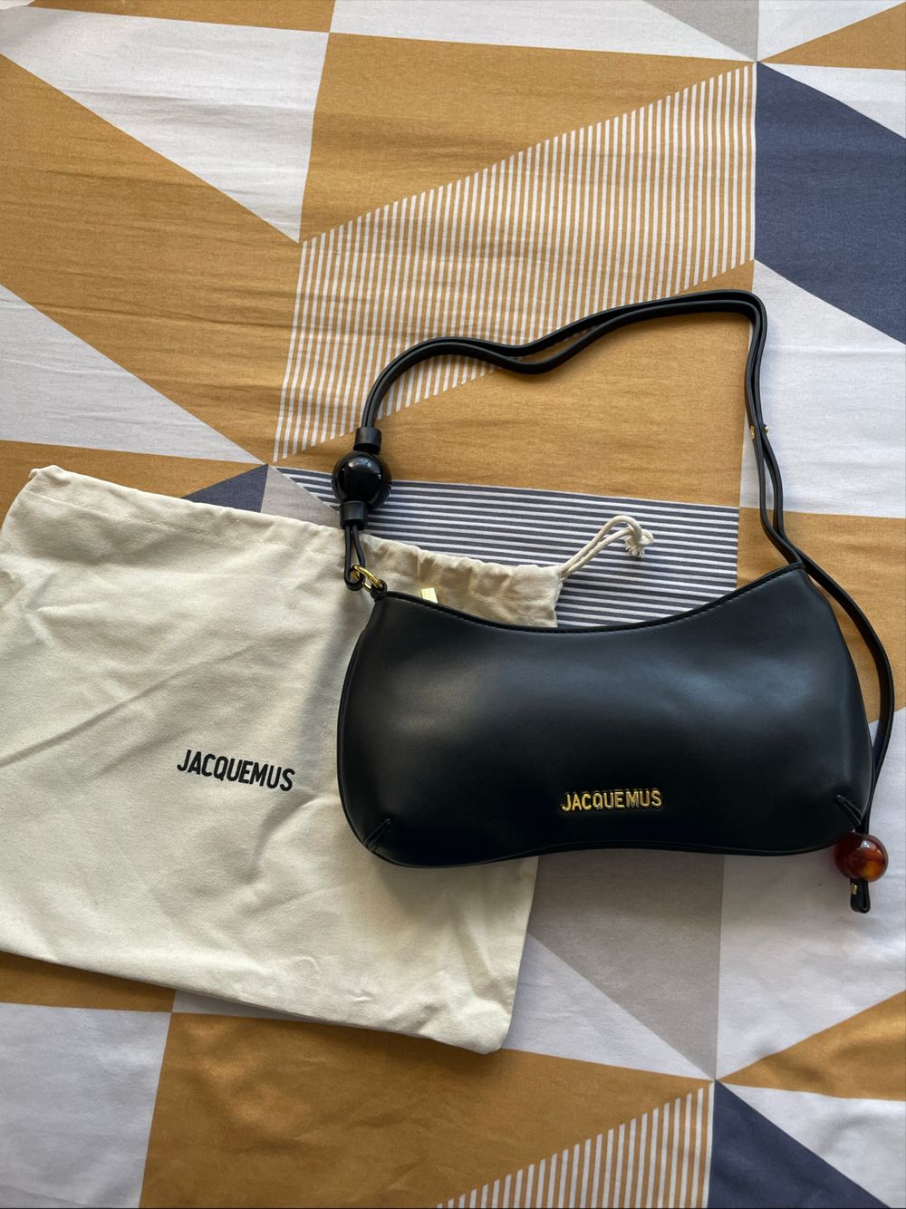 JACQUEMUS Black Le Bisou Perle Bag