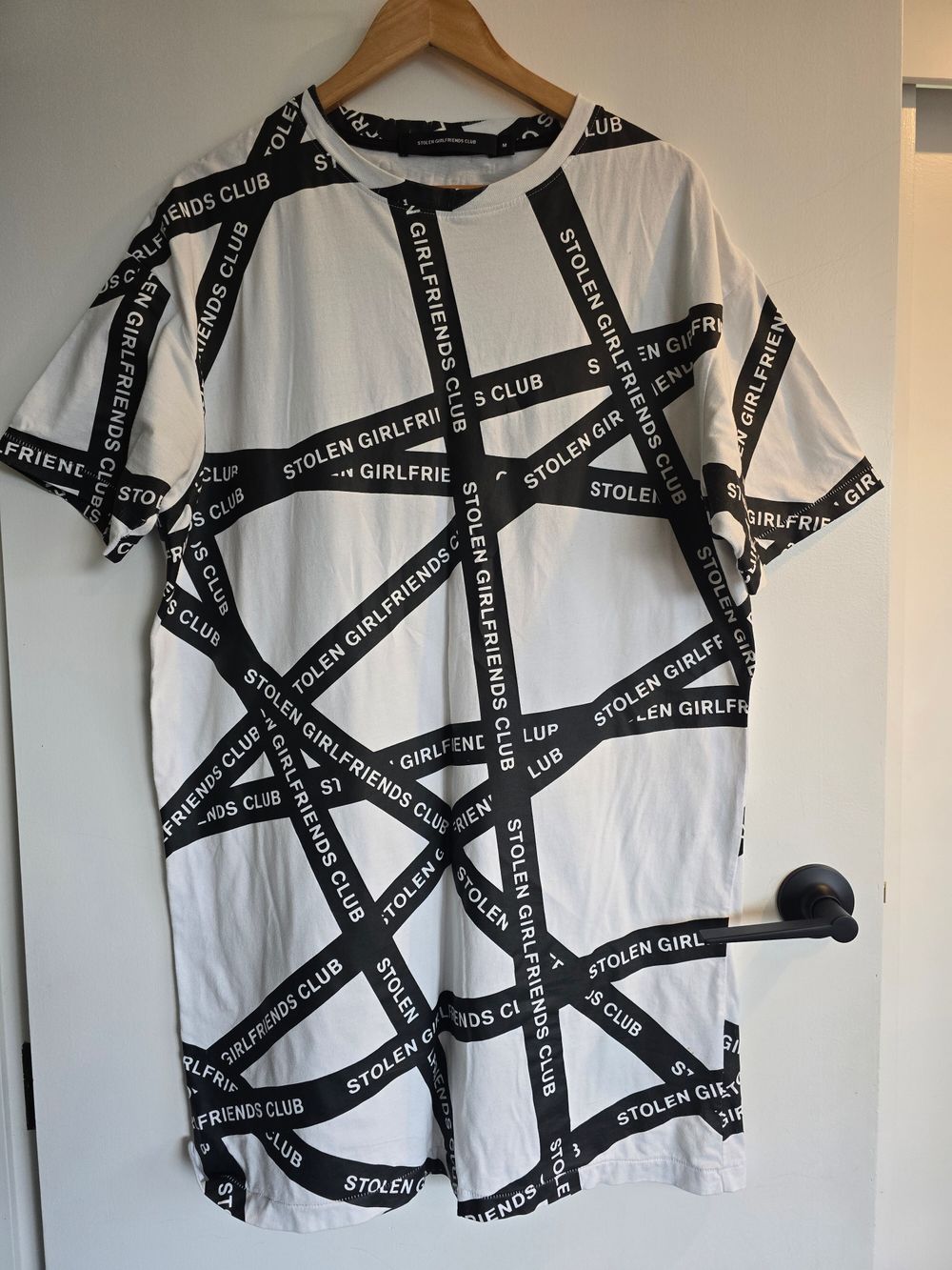 Stolen Girlfriends Club White Graphic T-Shirt Dress