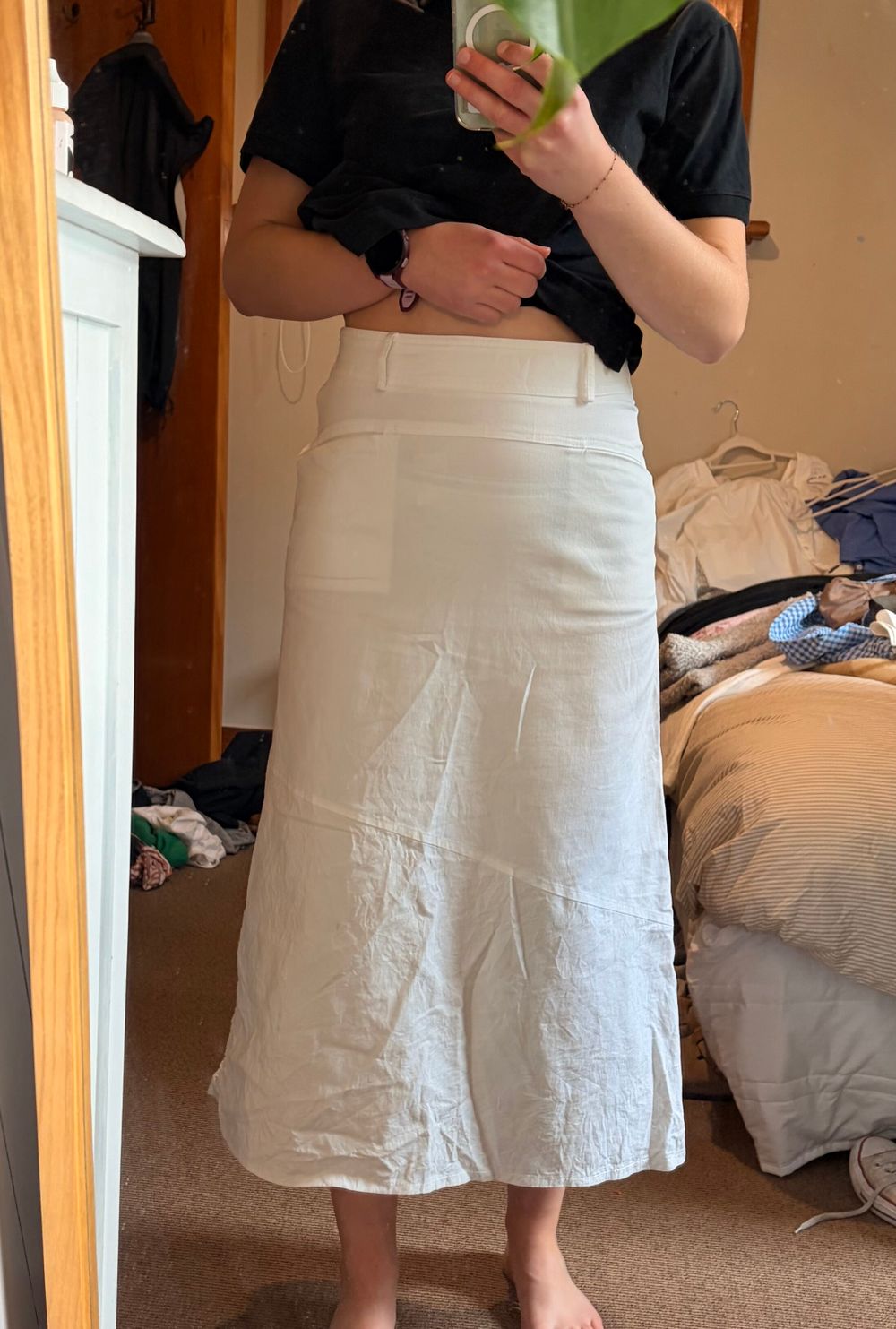 White skirt