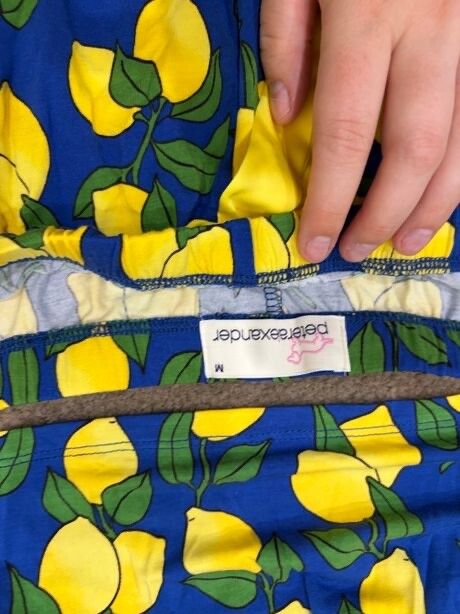 Peter Alexander Blue Lemon pj short set